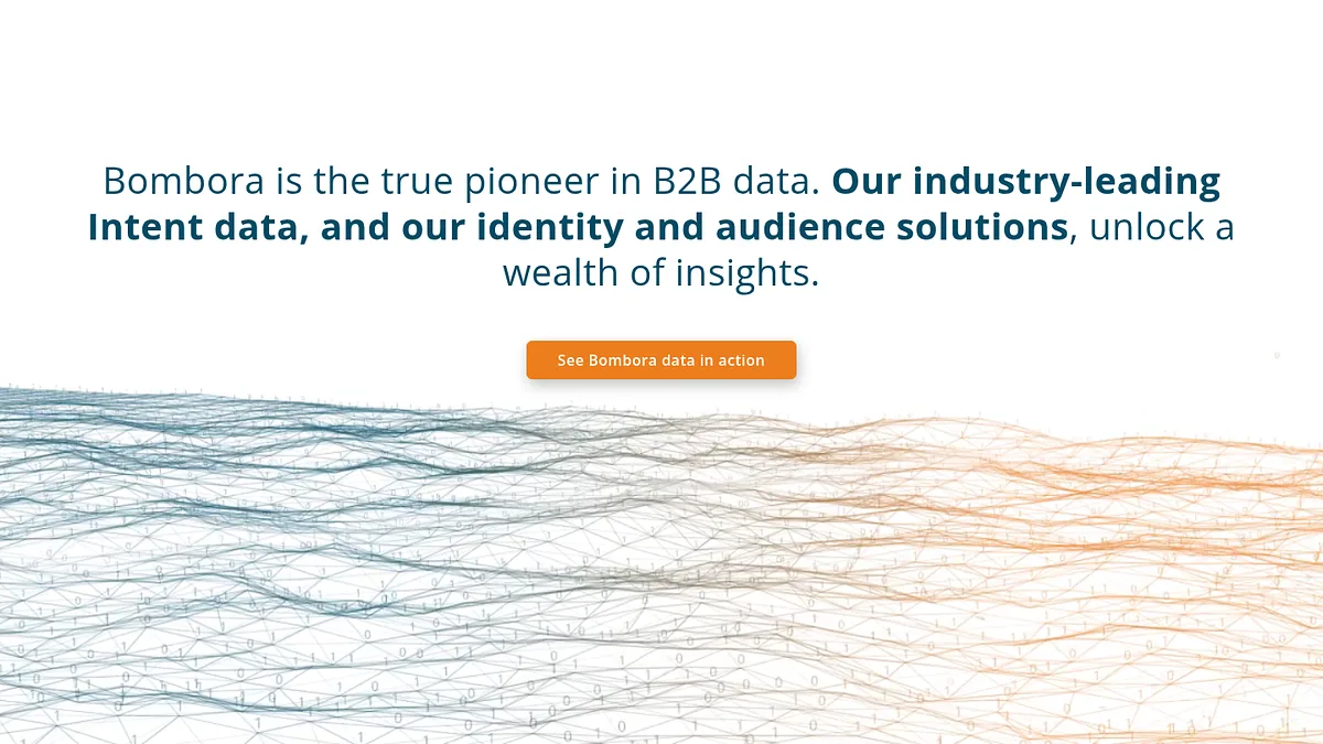 Bombora homepage screenshot